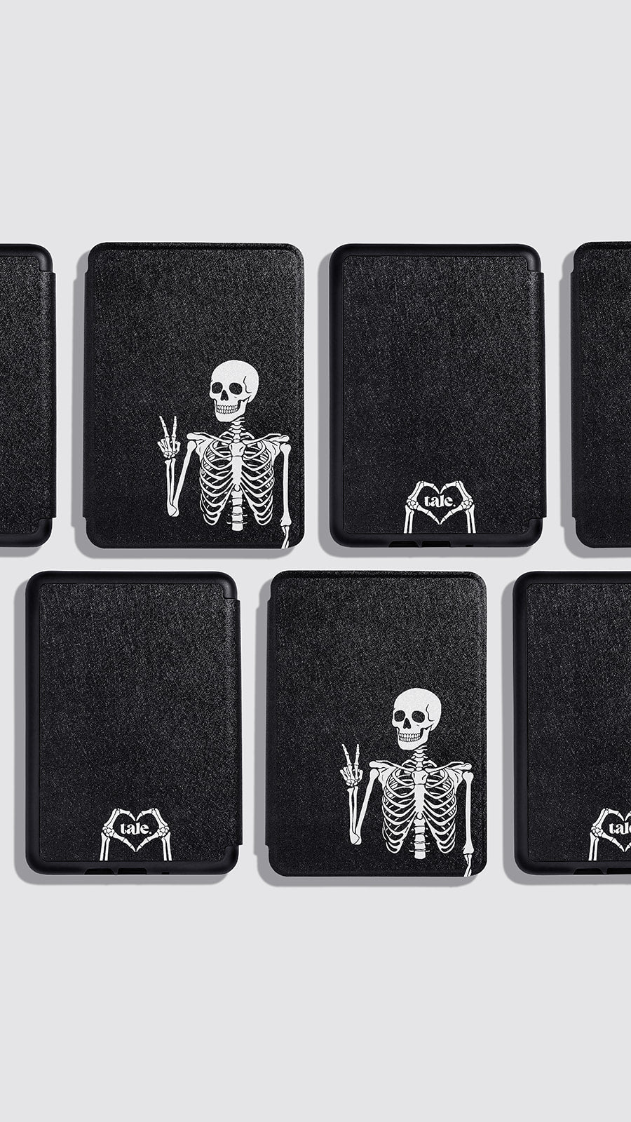 BLACK SKELETON | KINDLE CASE