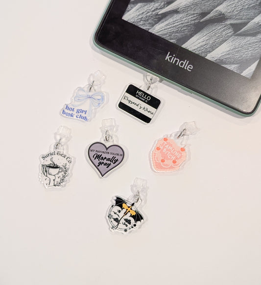 ACRYLIC CHARMS | KINDLE DUST PLUGS